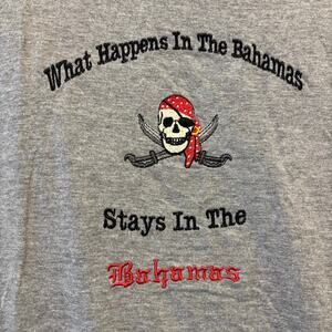 Best Activewear Funny Bahamas Pirate Sleeveless Shirt Tank Top Medium Comedy Y2K